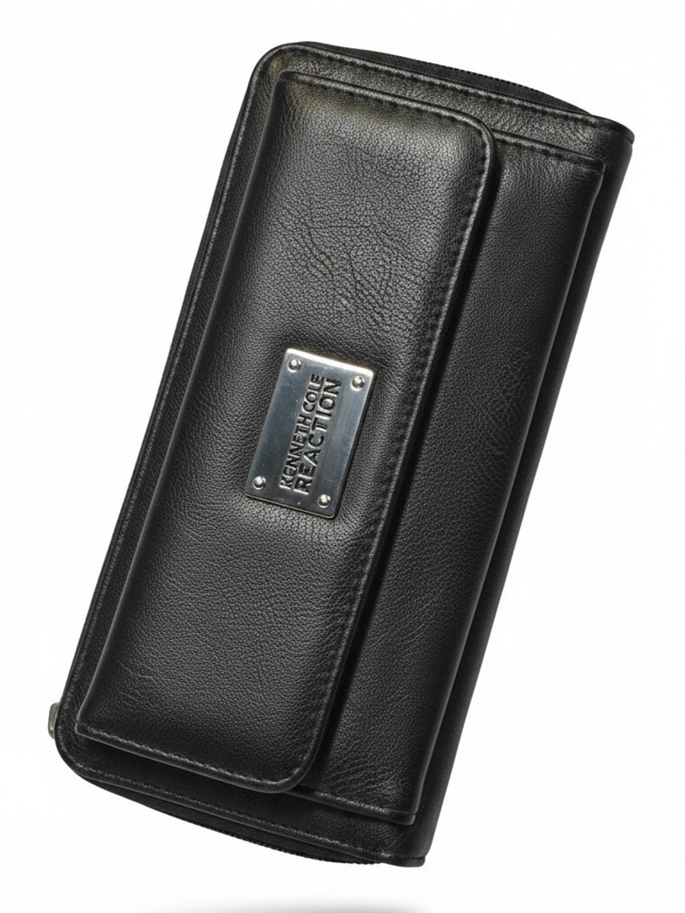Kenneth Cole Black Wallet with Red Interior